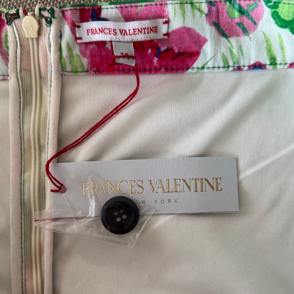 Frances Valentine Pink and Green Floral Scooter Skirt Skort - Picture 6 of 8